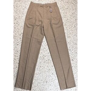 Zanella Duncan Men's Brown Slash Pocket Dress Pants Made In Italy Size 34